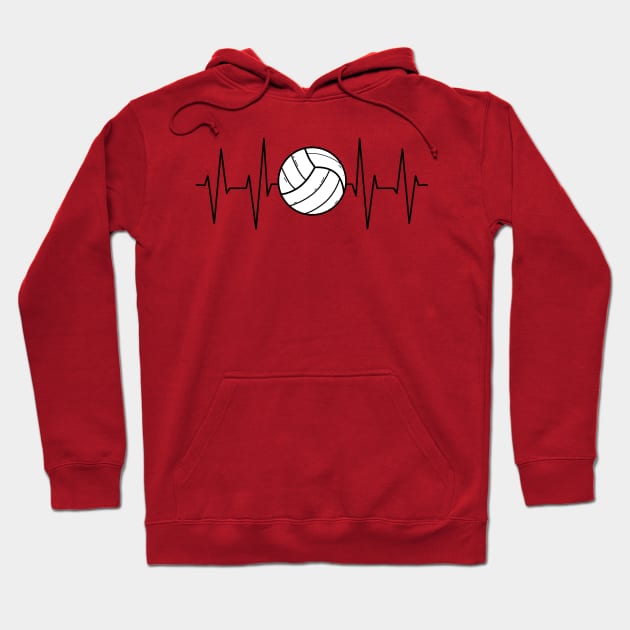 Volleyball Heartbeat Hoodie by Imutobi